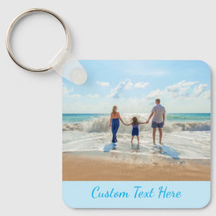 Personalized Your Photo Keychain with Custom Text