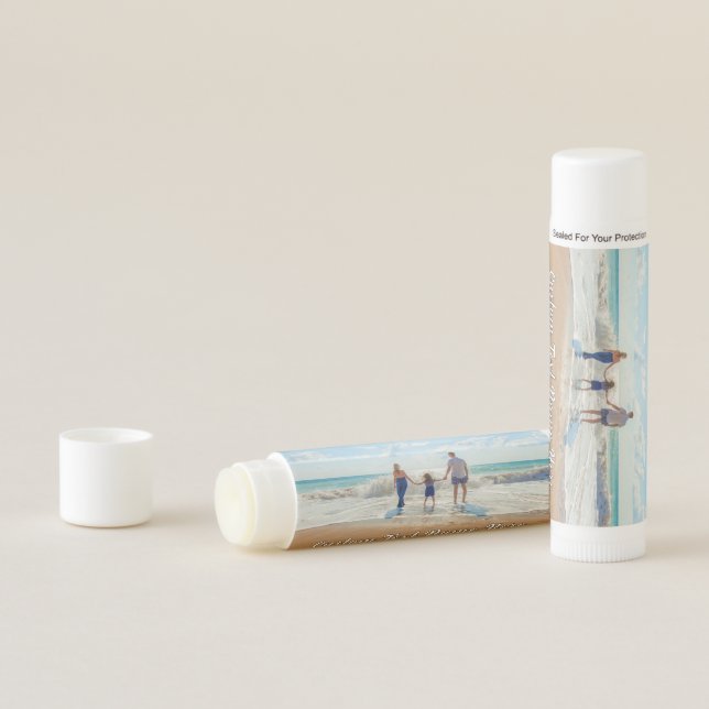 Personalized Your Photo Lip Balm with Custom Text (In Situ)