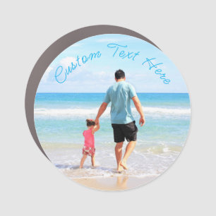 Personalized Your Photo Magnet with Custom Text