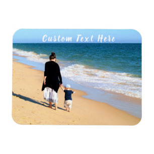 personalized Your Photo Magnet with Custom Text