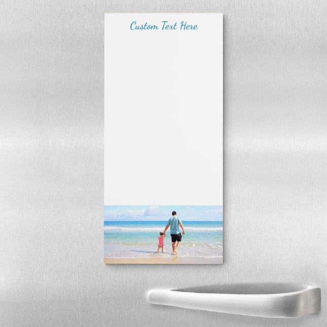 Personalized Your Photo Magnetic Notepad with Text (In Situ)