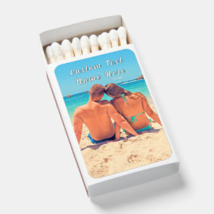 Personalized Your Photo Matchboxes and Custom Text