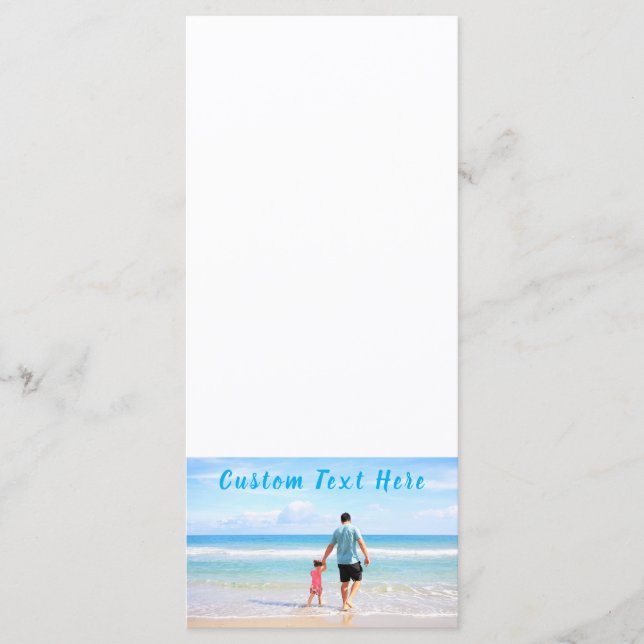 Personalized Your Photo Menu with Custom Text (Front)
