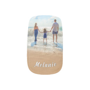 Personalized Your Photo Nail Art with Custom Name