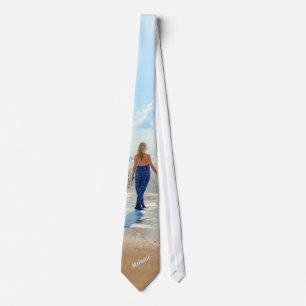Personalized Your Photo Neck Tie Custom Name Text