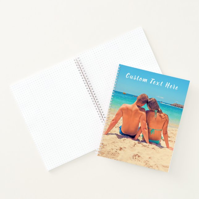 Personalized Your Photo Notebook with Custom Text (Inside)