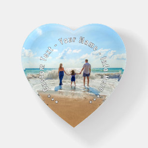 Personalized Your Photo Paperweight Custom Text