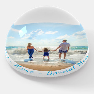 Personalized Your Photo Paperweight Custom Text