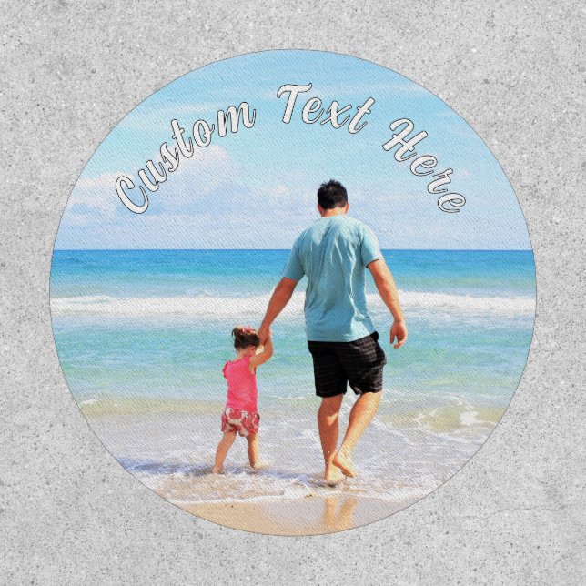 Personalized Your Photo Patch with Custom Text (Front)