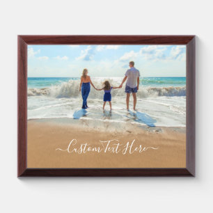 Personalized Your Photo Plaque with Custom Text