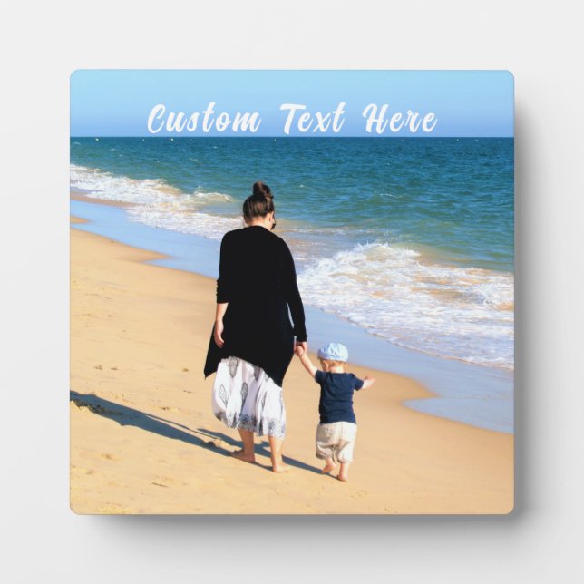 Personalized Your Photo Plaque with Custom Text (Front)