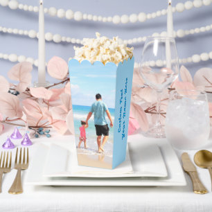 Personalized Your Photo Popcorn Box Custom Text
