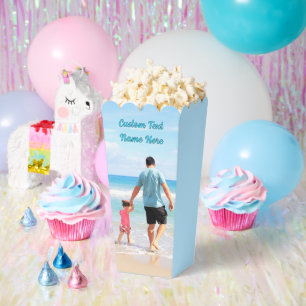 Personalized Your Photo Popcorn Box Custom Text