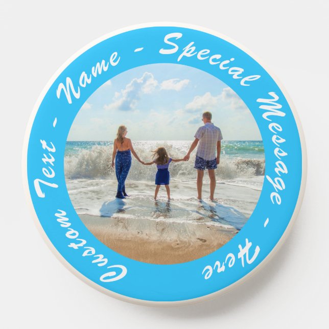 Personalized Your Photo PopSocket with Custom Text (Popsocket)
