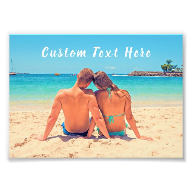 Personalized Your Photo Poster with Custom Text (Front)