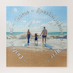 Personalized Your Photo Puzzle with Custom Text