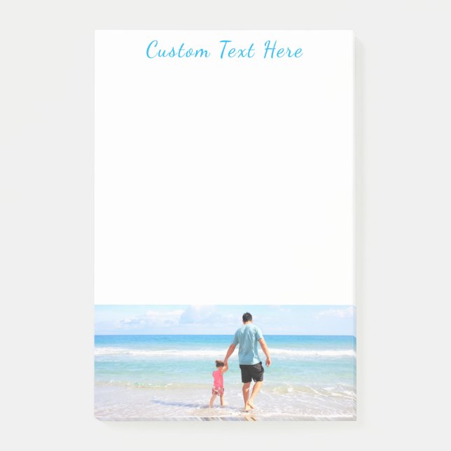 Personalized Your Photo Sticky Notes Custom Text (Front)