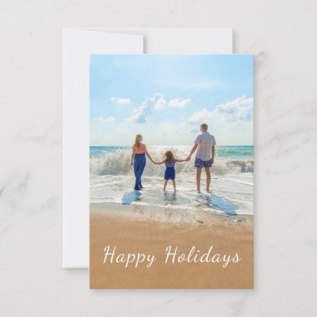 Personalized Your Photo Summer Holidays Card (Front)
