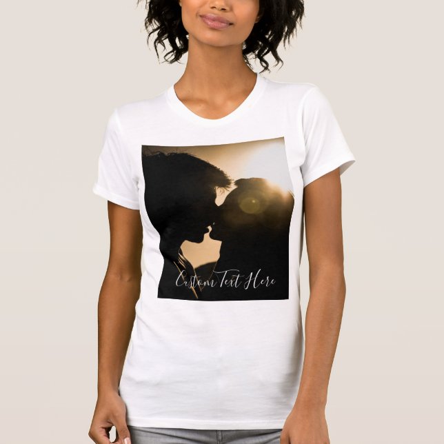 Personalized Your Photo T-Shirt with Custom Text (Front)