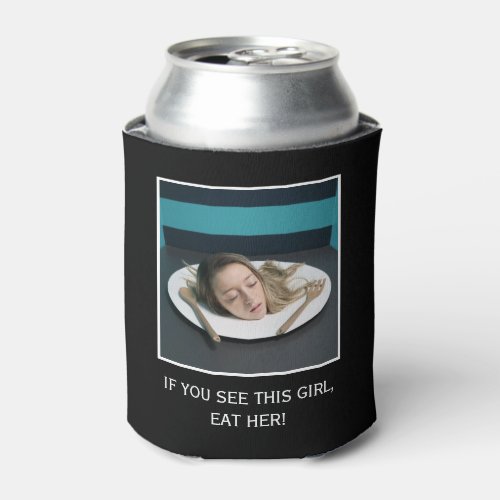 Personalized YOUR PHOTO  TEXT custom can cooler