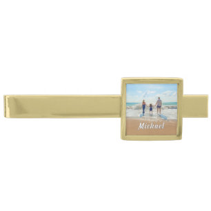 Personalized Your Photo Tie Bar Gift Custom Name