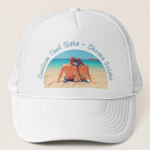 Personalized Your Photo Trucker Hat Custom Text