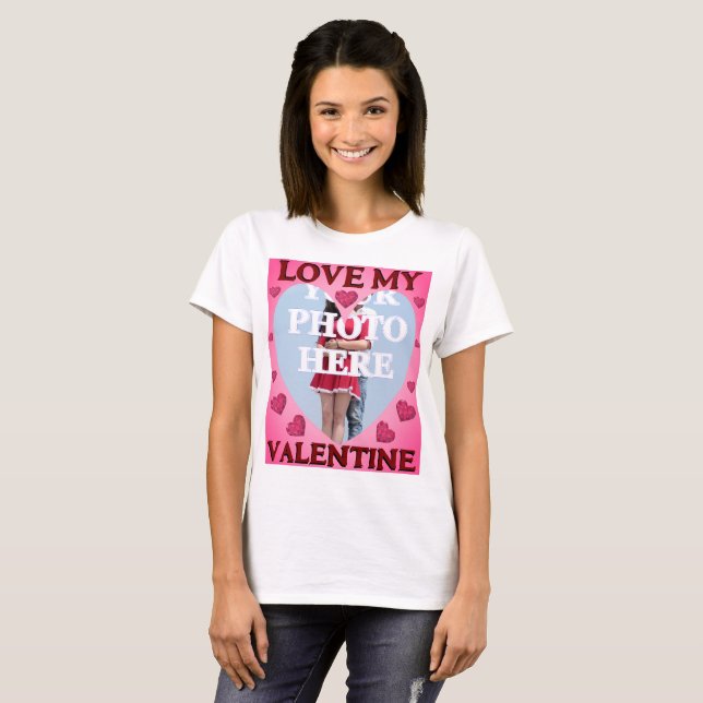 Personalized YOUR PHOTO Valentine T-Shirt (Front Full)