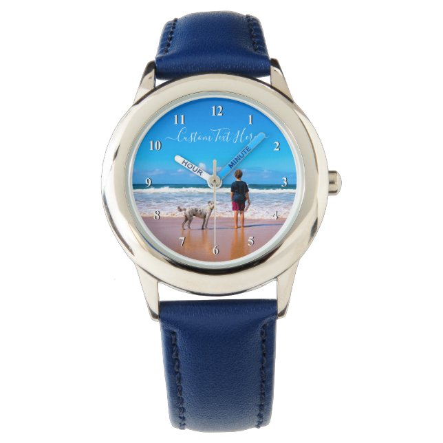 Personalized Your Photo Watch with Custom Text (Front)