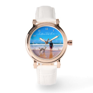 Personalized Your Photo Watch with Custom Text