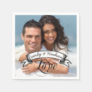 Personalized Your Photo Wedding Special Occasion Paper Napkins