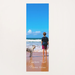Personalized Your Photo Yoga Mat with Custom Text