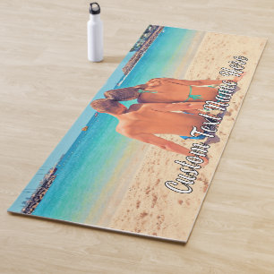 Personalized Your Photo Yoga Mat with Custom Text
