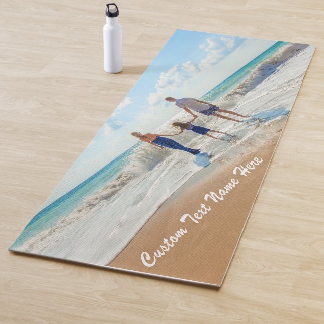 Personalized Your Photo Yoga Mat with Custom Text (In Situ)