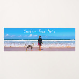 Personalized Your Photo Yoga Mat with Custom Text