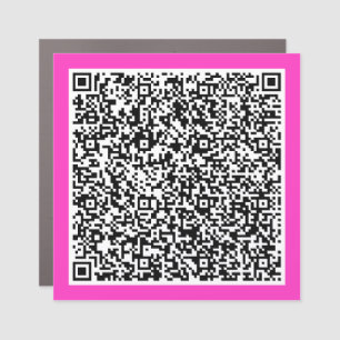 Personalized Your QR Code Car Magnet Template