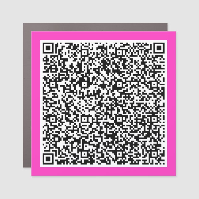 Personalized Your QR Code Car Magnet Template (Front)
