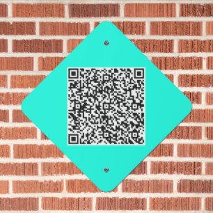 Personalized Your QR Code Metal Sign Custom Color
