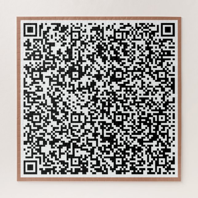 Personalized Your QR Code Puzzle Example (Vertical)