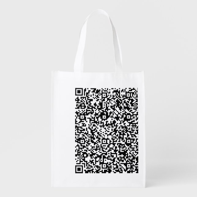 Personalized Your QR Code Scan Grocery Bag (Front)