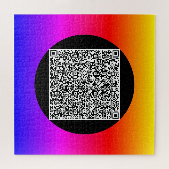 Personalized Your QR Code Scan Info Color Puzzle | Zazzle