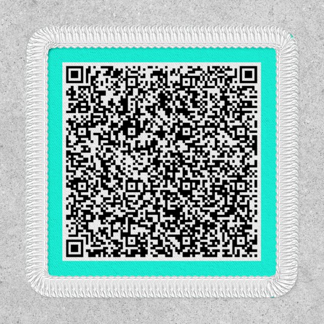 Personalized Your QR Code Scan Info Patch Example (Front)