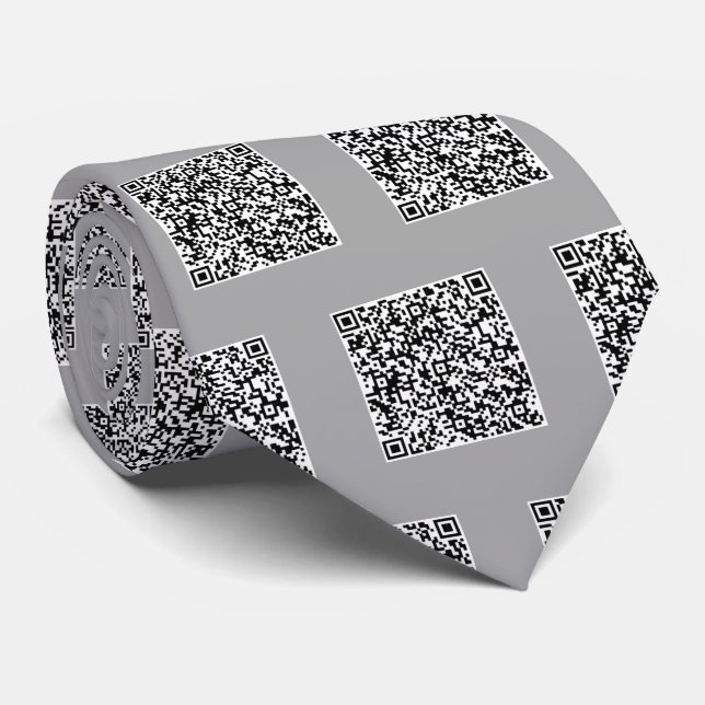 Personalized Your QR Code Tie with Custom Color (Rolled)