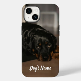 Personalized your Rottweiler Dog Photo & Name Case-Mate iPhone 14 Case
