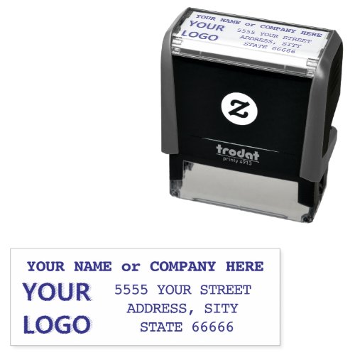 Personalized Your Stamp with Address Name Logo