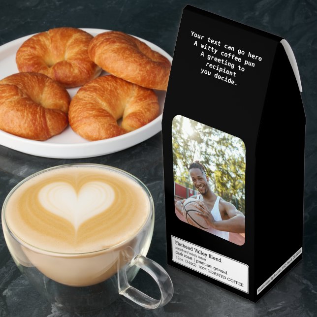 Personalized Your Text and Photo Roasted Coffee (Breakfast)
