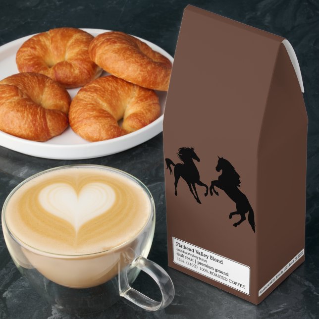 Personalized Your Text Black Horse Roasted Coffee (Breakfast)