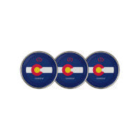 Personalized Your Text Colorado State Flag on a