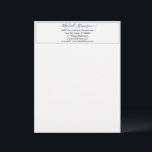 Personalized Your Text, Font and Colors Letterhead<br><div class="desc">Custom Simple Personalized Name - Business Office Letterhead - Add Your Name - Company / Address / Contact Information - Choose / add your favorite Elements / Font - Text Colors. Resize and move or remove and add elements - Image / text with customization tool. Enjoy - Be Happy -...</div>