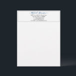 Personalized Your Text, Font and Colors Letterhead<br><div class="desc">Custom Simple Personalized Name - Business Office Letterhead - Add Your Name - Company / Address / Contact Information - Choose / add your favorite Elements / Font - Text Colors. Resize and move or remove and add elements - Image / text with customization tool. Enjoy - Be Happy -...</div>