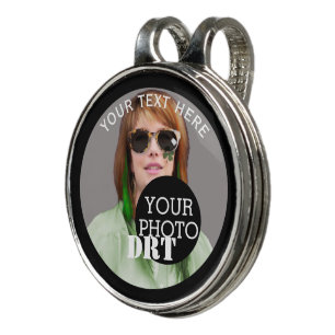 Personalized Your Text Monogram Your Image on a Golf Hat Clip